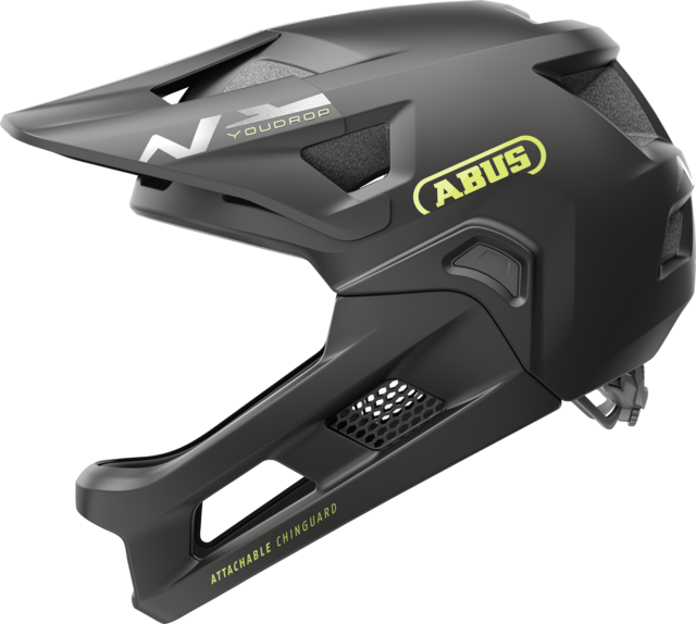 Abus Youdrop Full Face Kids Helmet - Velvet Black