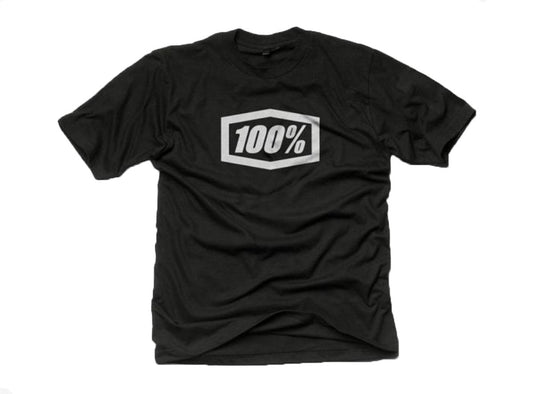 100% Essential Tee Shirt - Black Black Large