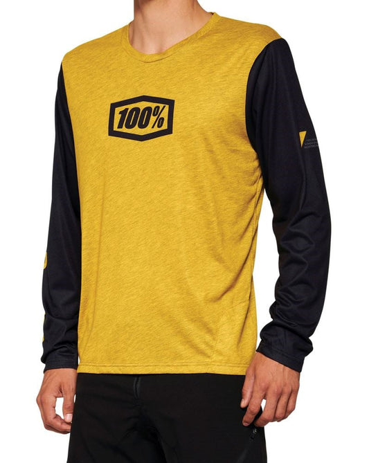 100% Airmatic Long Sleeve MTB Jersey - Dijon - 2022 Dijon Small