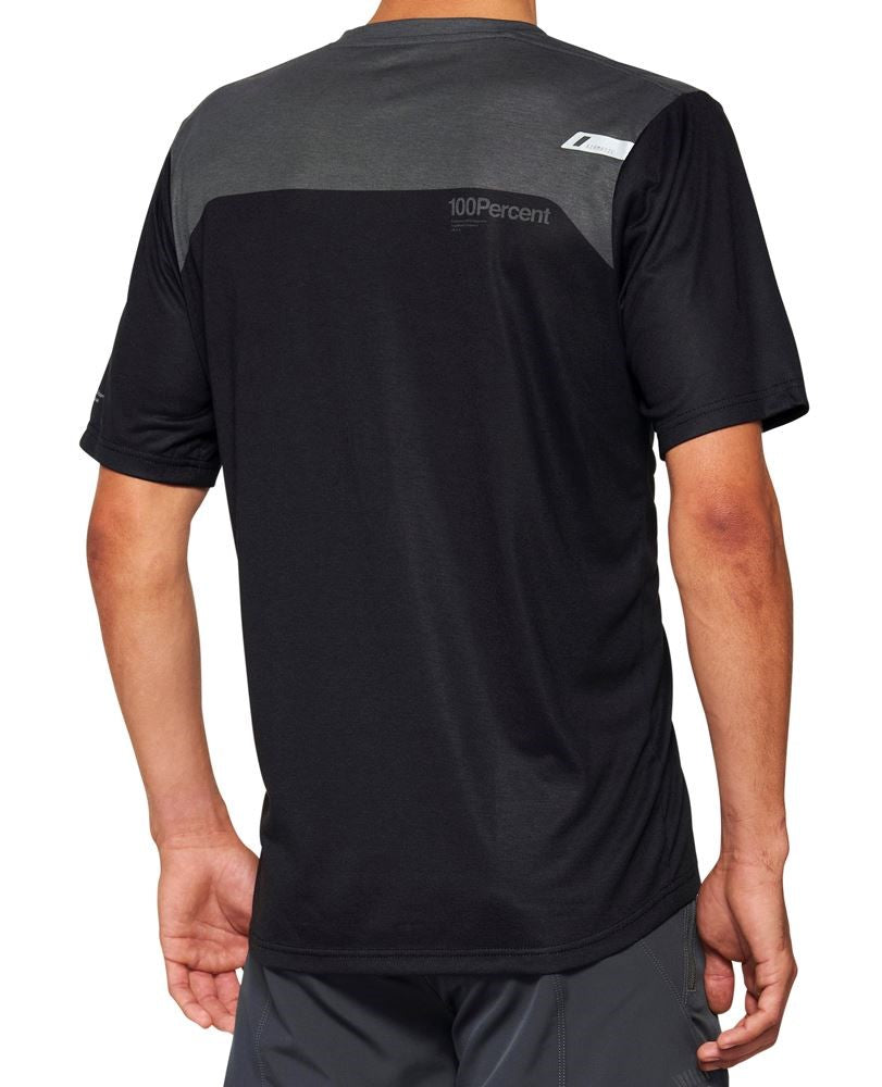 100% Airmatic Short Sleeve MTB Jersey - Gray-Midnight