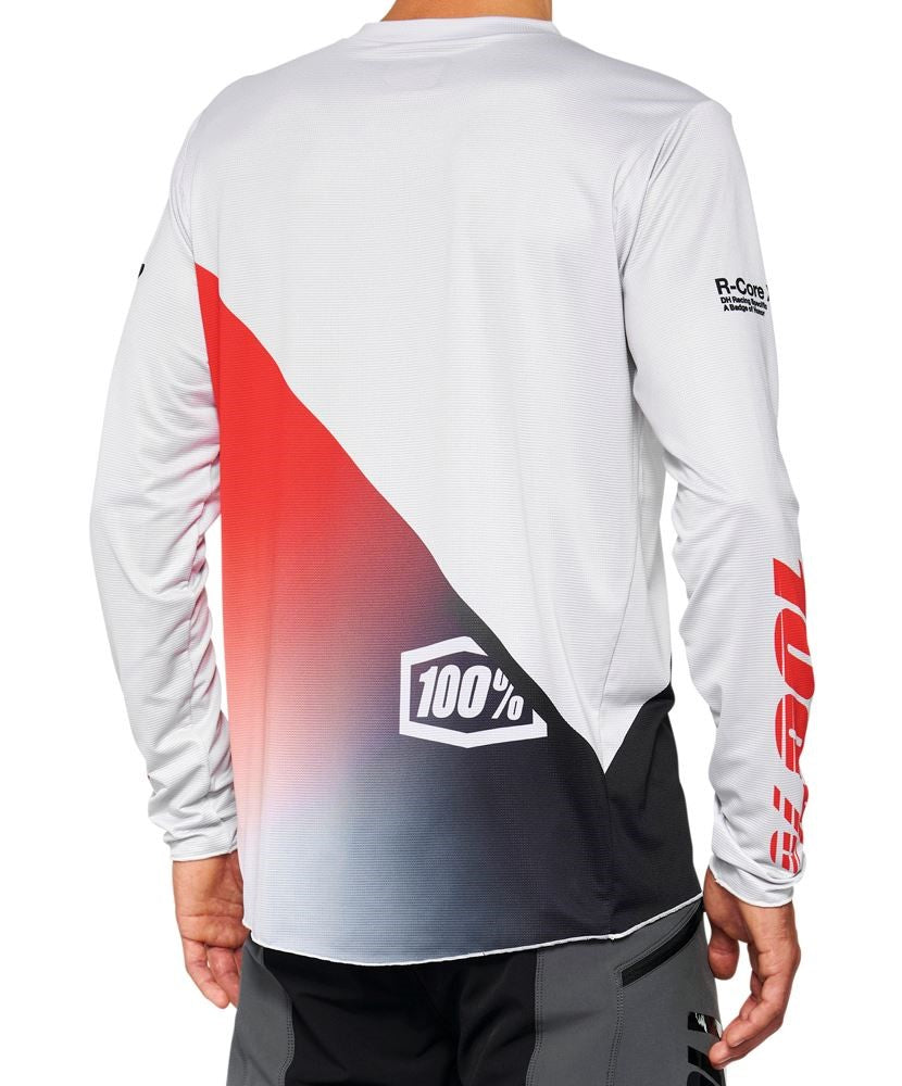 100% R-Core-X Long Sleeve MTB Jersey - Racer Red