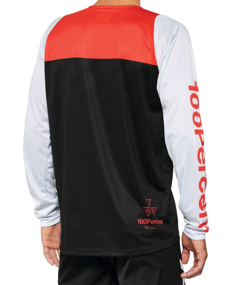 100% R-Core Long Sleeve MTB Jersey - Racer Red