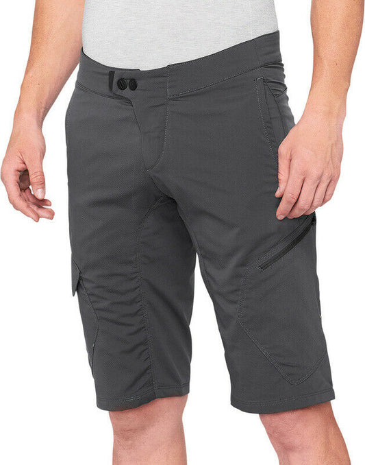 100% Ridecamp Short - Charcoal - 2022 Charcoal 28"
