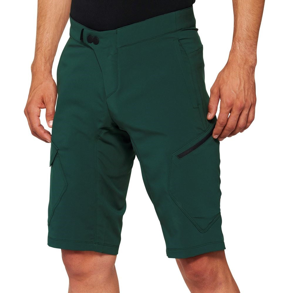 100% Ridecamp Short - Forest Green - 2022 Forest Green 28"