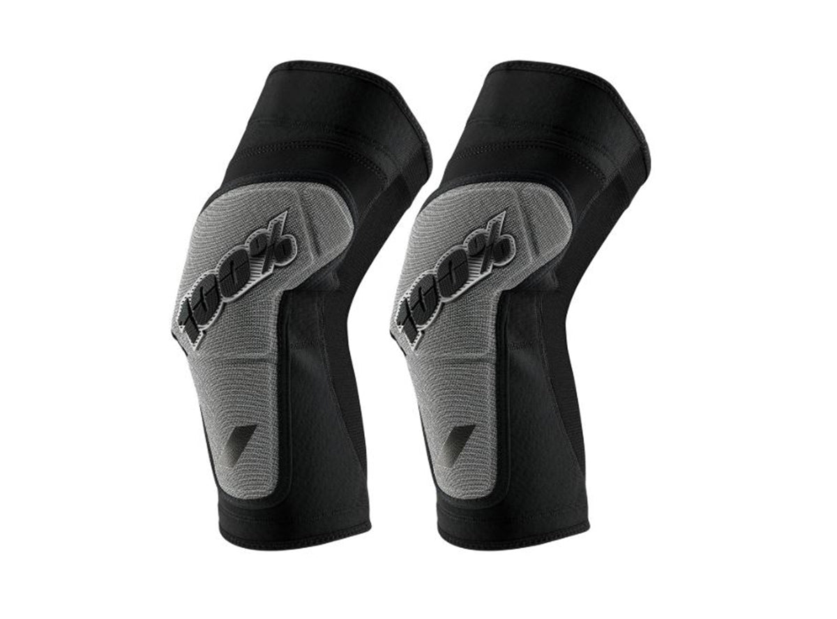 100% Ridecamp Knee Guard - Black-Gray Black - Gray Small