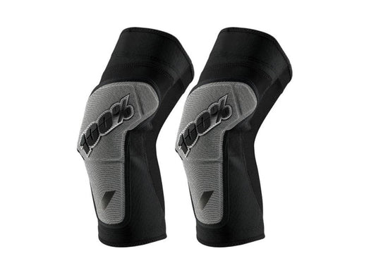 100% Ridecamp Knee Guard - Black-Gray Black - Gray Small