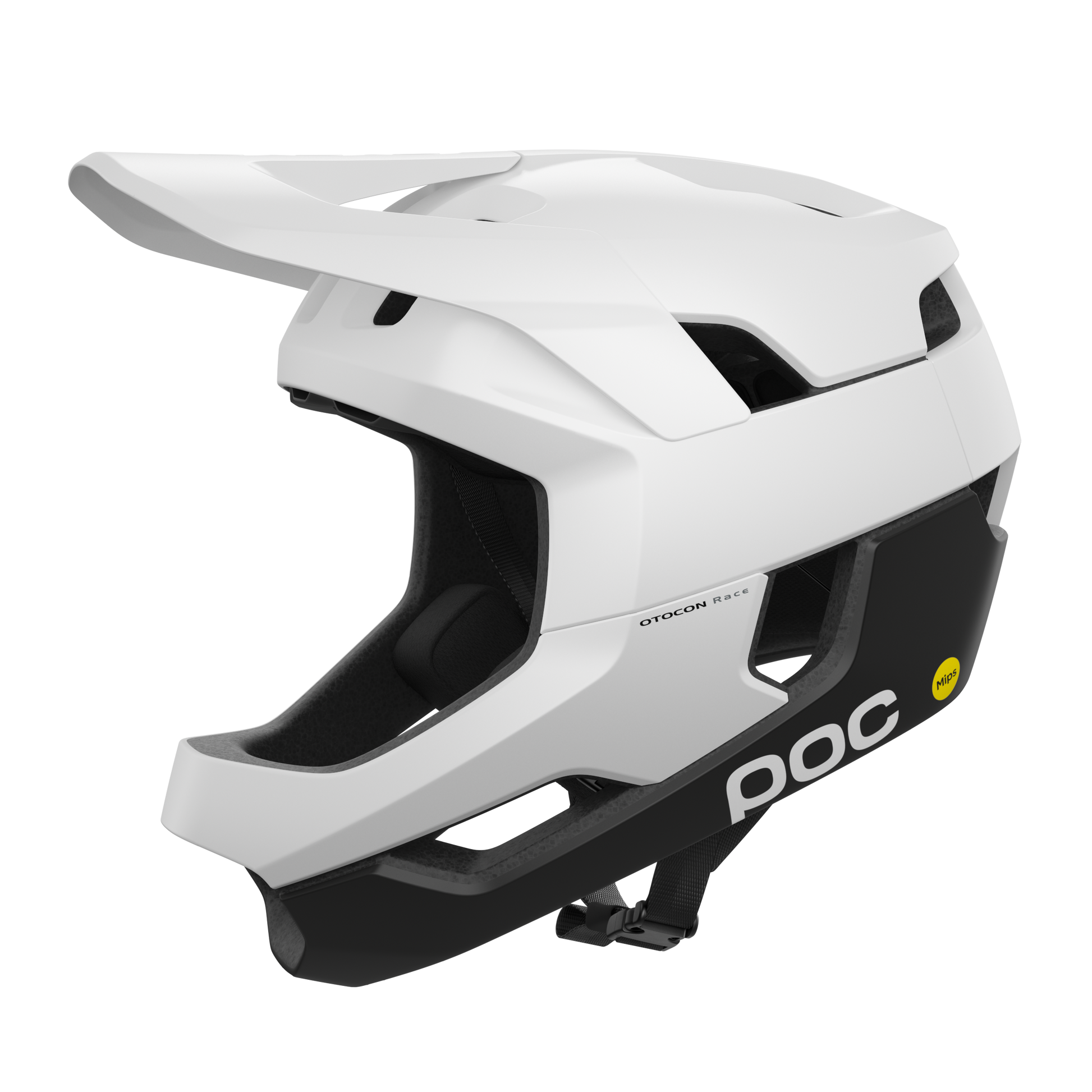 POC Otocon Race MIPS Full Face Helmet - Hydrogen White-Uranium Black Matt Hydrogen White - Uranium Black Matt X-Small