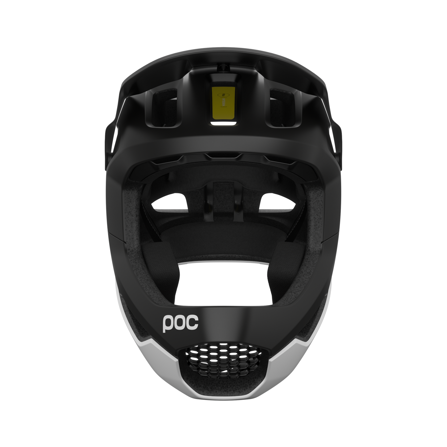 POC Otocon Race MIPS Full Face Helmet - Uranium Black-Hydrogen White Matt