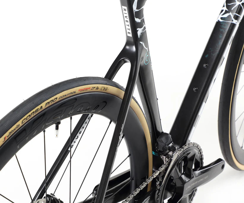 Haro Rivette Carbon Top Shelf 700c - Matte Black-Teal