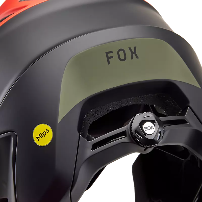 Fox Racing Dropframe Pro MTB Helmet - NYF - Orange Flame