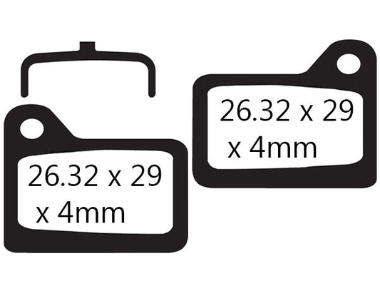 EBC Shimano Deore XT M555/556 Disc Brake Pads Green Cross Country/Trekking