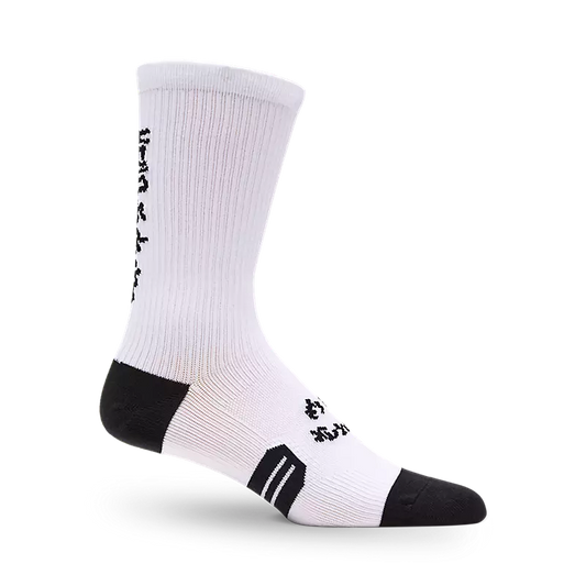 Fox Racing 8" Ranger Sock - Hello Future - White