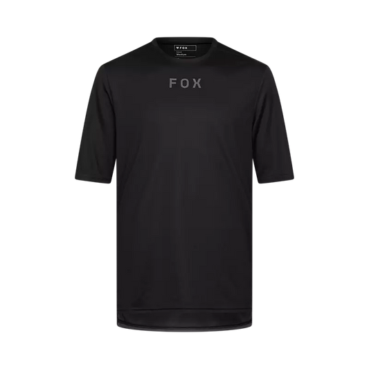 Fox Racing Ranger Short Sleeve MTB Jersey - Wordmark - Black