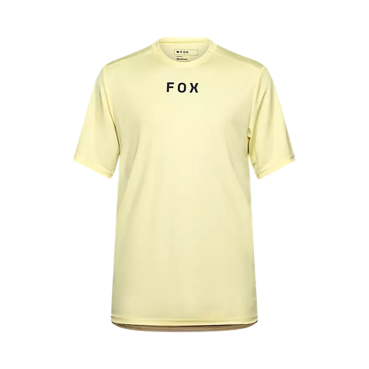 Fox Racing Ranger Short Sleeve MTB Jersey - Wordmark - Lemonade