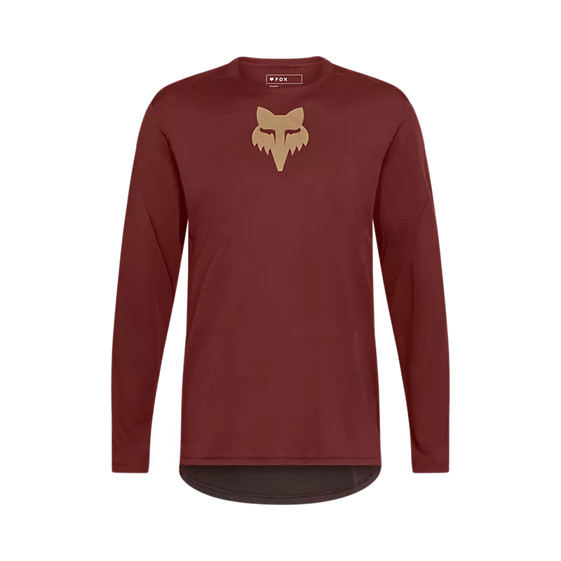 Fox Racing Ranger Long Sleeve MTB Jersey - Fox Head - Rust