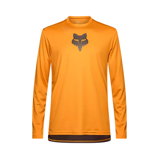Fox Racing Ranger Long Sleeve MTB Jersey - Fox Head - Caramel