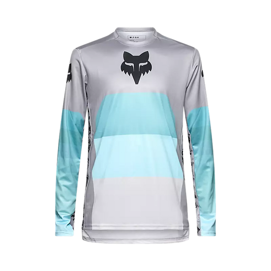 Fox Racing Ranger Long Sleeve MTB Jersey - Grid - Steel Gray