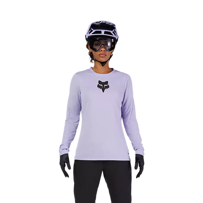 Fox Racing Ranger Long Sleeve MTB Jersey - Fox Head - Womens - Lilac