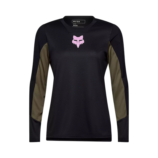 Fox Racing Defend Long Sleeve MTB Jersey - Park - Womens - Black