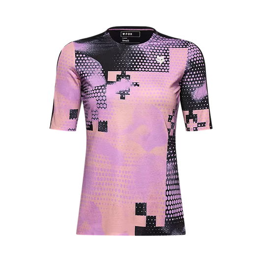 Fox Racing Flexair Ascent Short Sleeve MTB Jersey - Pulse - Womens - Desert Rose