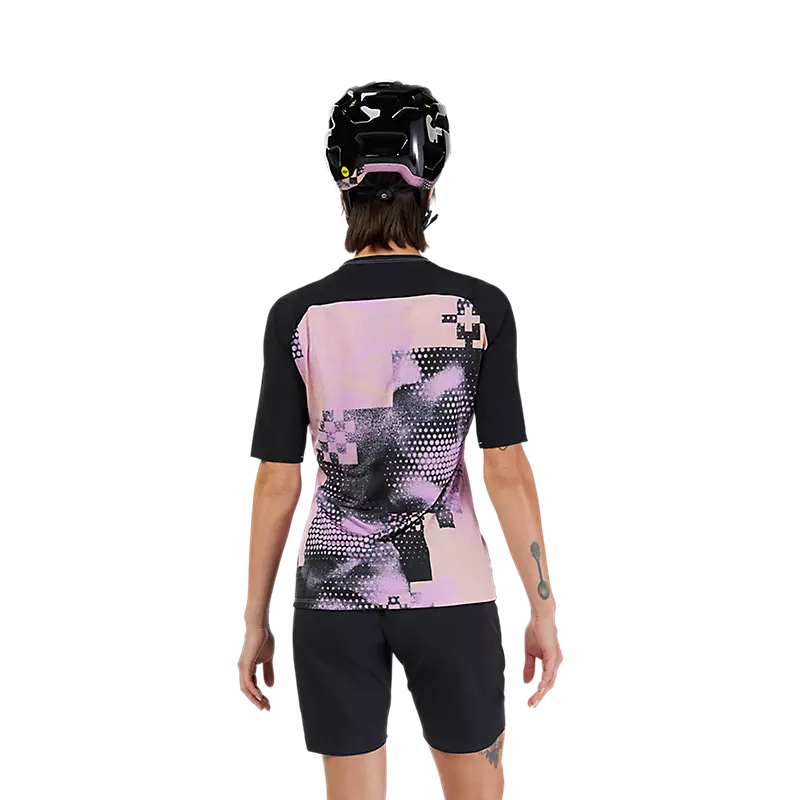Fox Racing Flexair Ascent Short Sleeve MTB Jersey - Pulse - Womens - Desert Rose