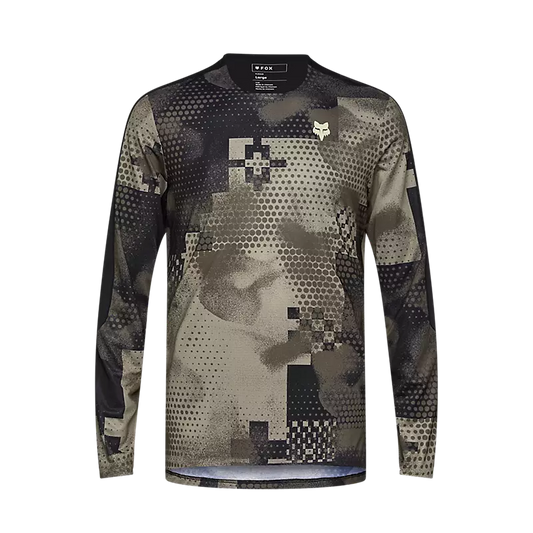 Fox Racing Flexair Ascent Long Sleeve MTB Jersey - Pulse - Sand