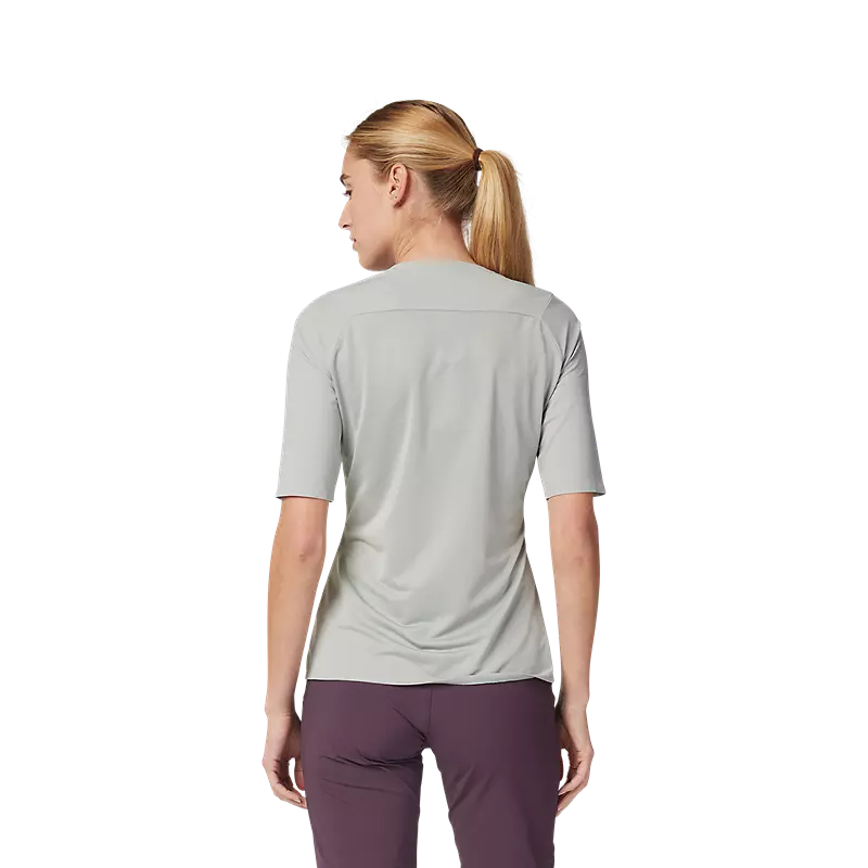 Fox Racing Flexair Ascent Short Sleeve MTB Jersey - Womens - Gray Vintage