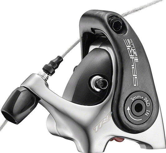 TRP Spyre SLC Road CX Mechanical Disc Brake High Polish Gray Post Mount - Carbon Arm