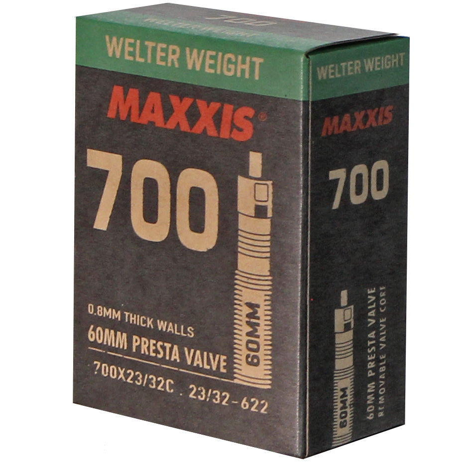 Maxxis Welter Weight 700c Tube Black 18 - 25c 60mm Valve - Presta