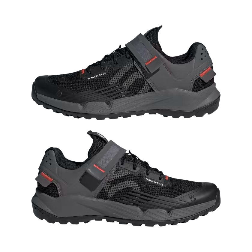Five Ten Trailcross Clip-In MTB Shoe - Womens - Core Black-Gray Three-Red
