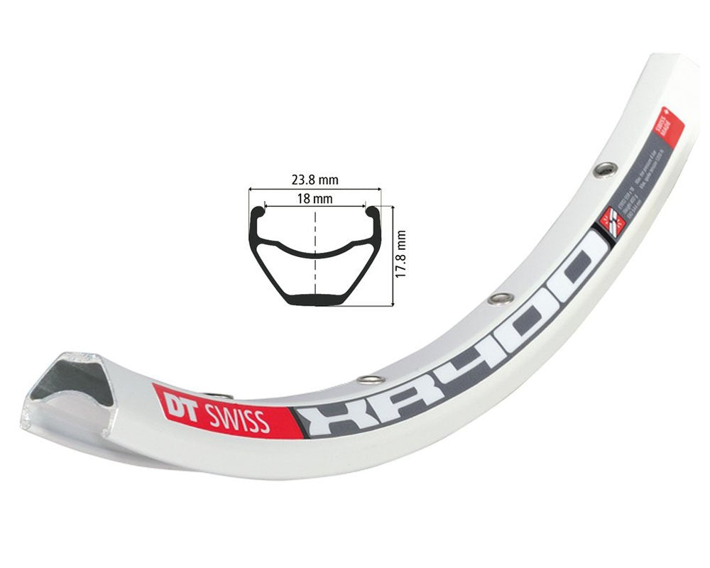 DT Swiss XR400 26" MTB Rim - White