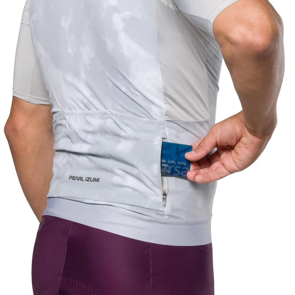 Pearl Izumi Expedition Short Sleeve Road Jersey - Highrise Spectral
