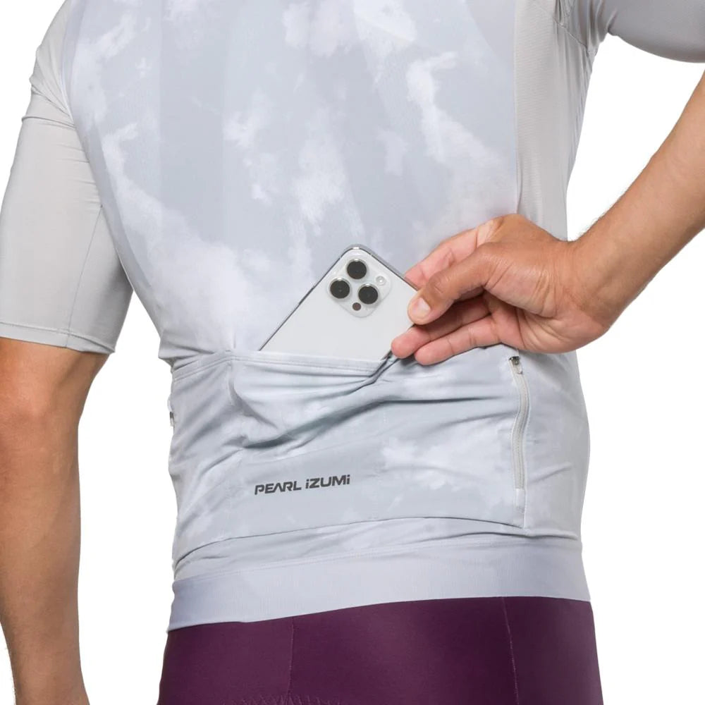 Pearl Izumi Expedition Short Sleeve Road Jersey - Highrise Spectral