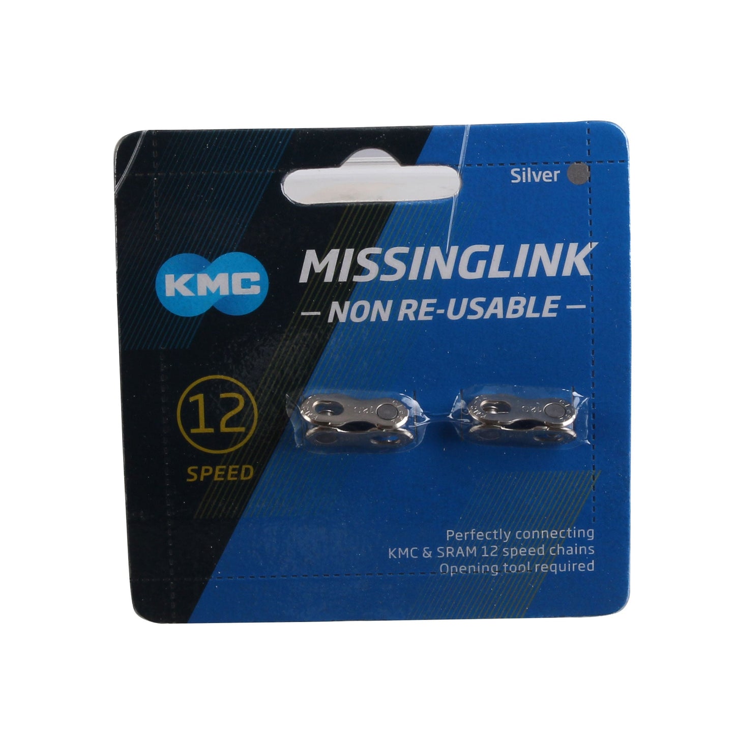 KMC MissingLink 12 Silver Silver 2 Pairs