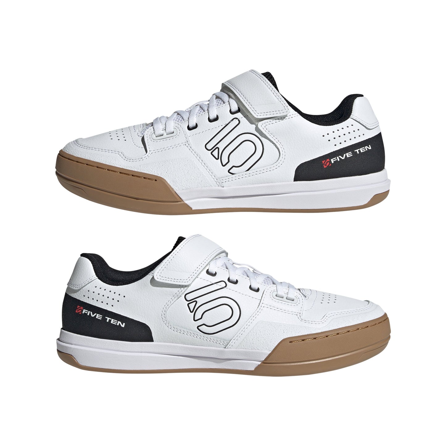 Five Ten Hellcat Clipless MTB Shoe - Ftwr White-Core Black-Red