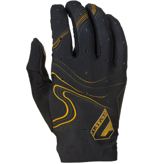 7 iDP Control MTB Glove - Black-Gold Pinstripe