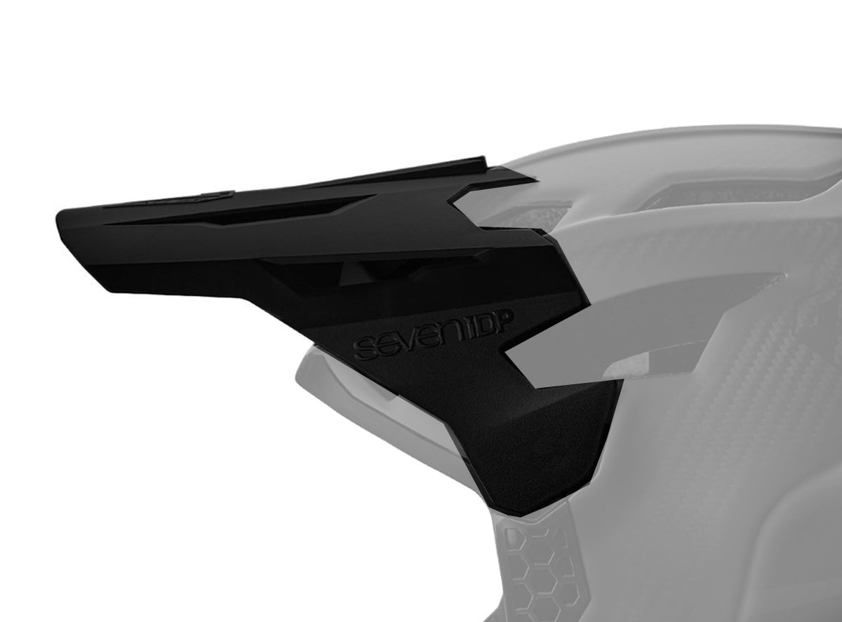 7 iDP PROJECT 23 Helmet Visor - Carbon - Black-Raw Carbon Black - Raw Carbon X-Small/Large