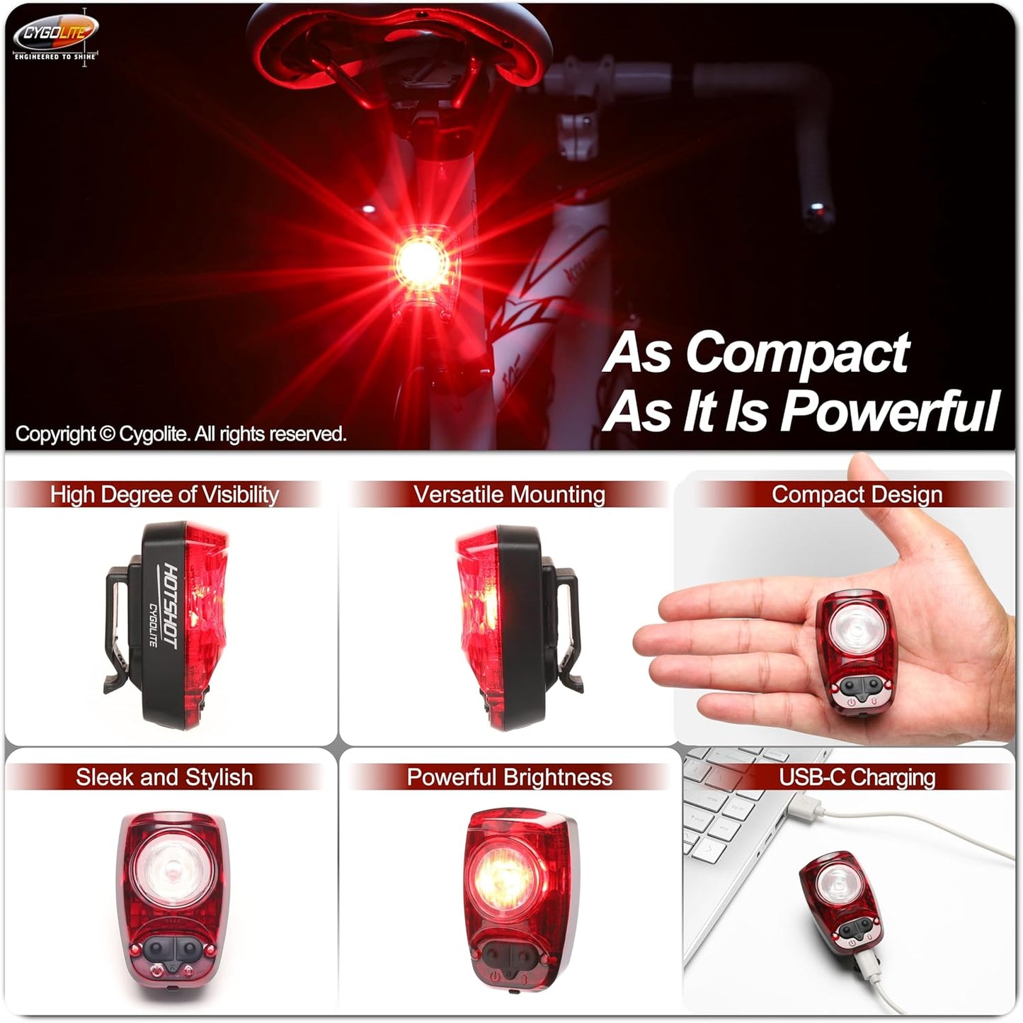 Cygo Lite Hotshot 120 USB Taillight