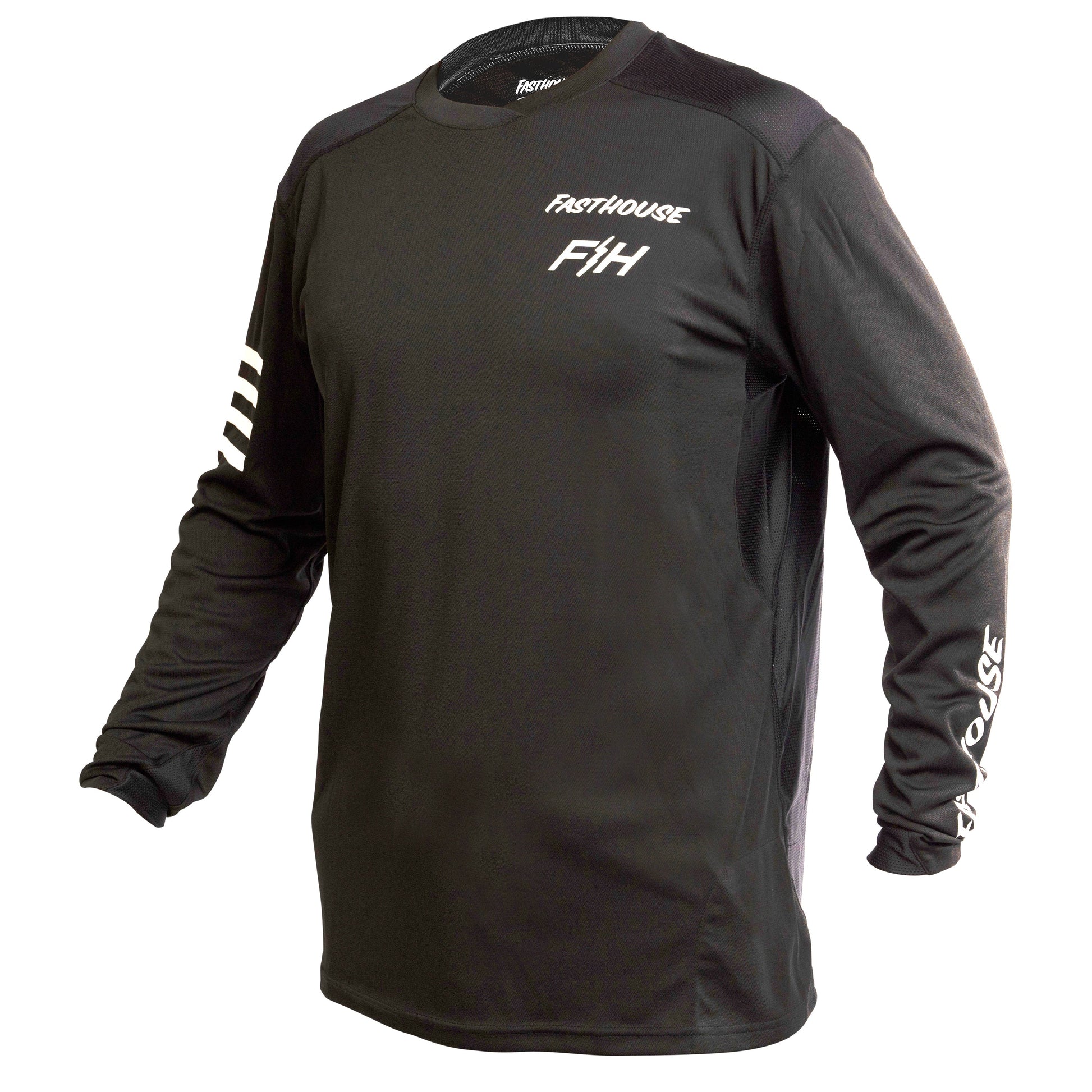 Fasthouse Alloy Rally Long Sleeve MTB Jersey - Youth - Black - 2022 Black Small