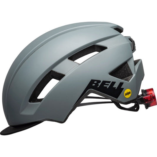 Bell Daily LED MIPS Commuter Helmet - Matt Gray-Black - 2022 Matt Gray - Black Small/Medium