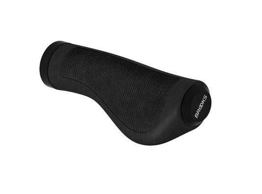 Brooks England Ergonomic Rubber Grip - 130/130 - All Black Black