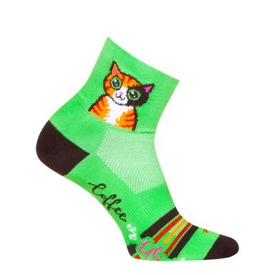 SockGuy Classic 3" Cuff Sock - Catbuzz