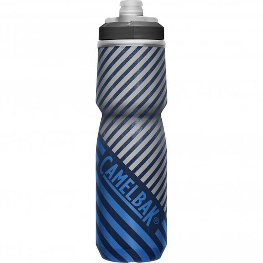 Camelbak Podium Chill Outdoor Water Bottle - 24oz - Navy Stripe - 2022 Navy Stripe