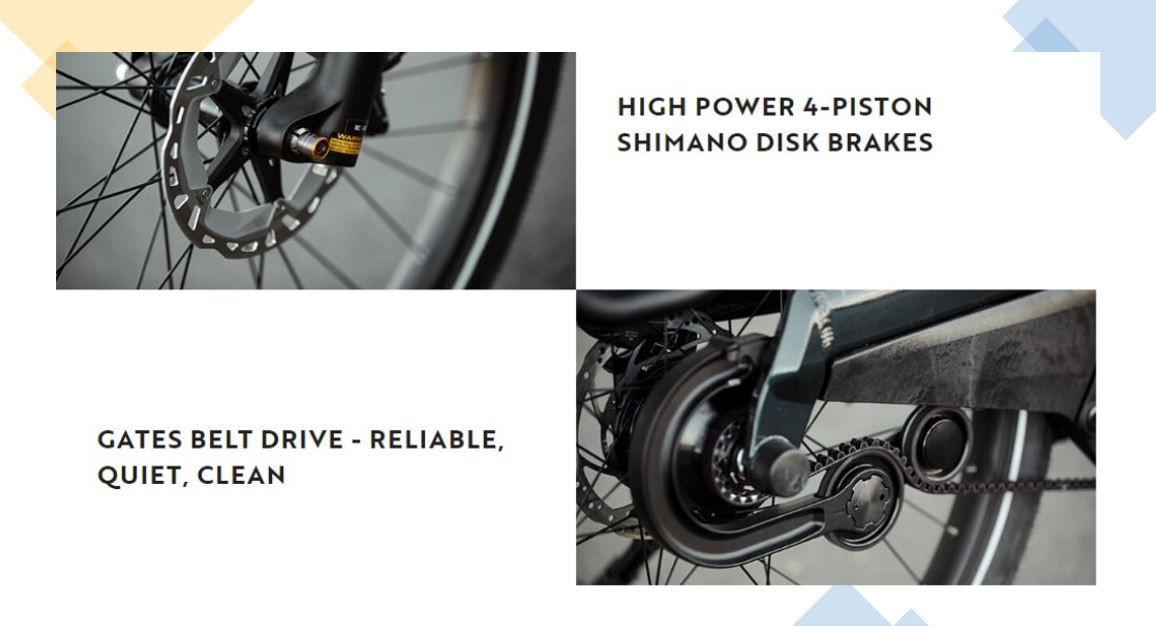 Vaast Bikes E/1 XT/SLX 27.5 E-Bike - Nostalgic Sea Blue-Ocean Frost