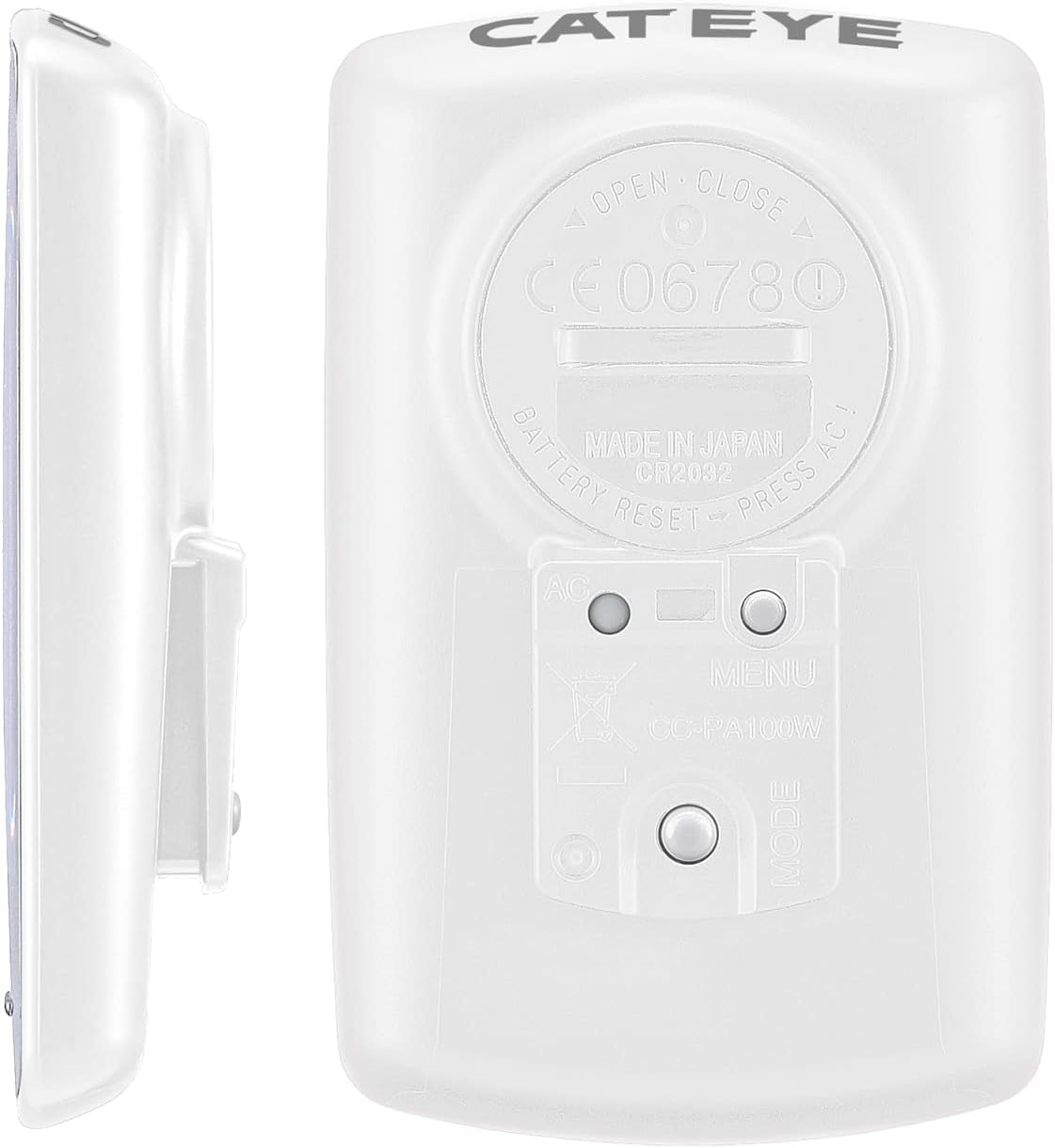 Cateye Padrone Bike Computer - White