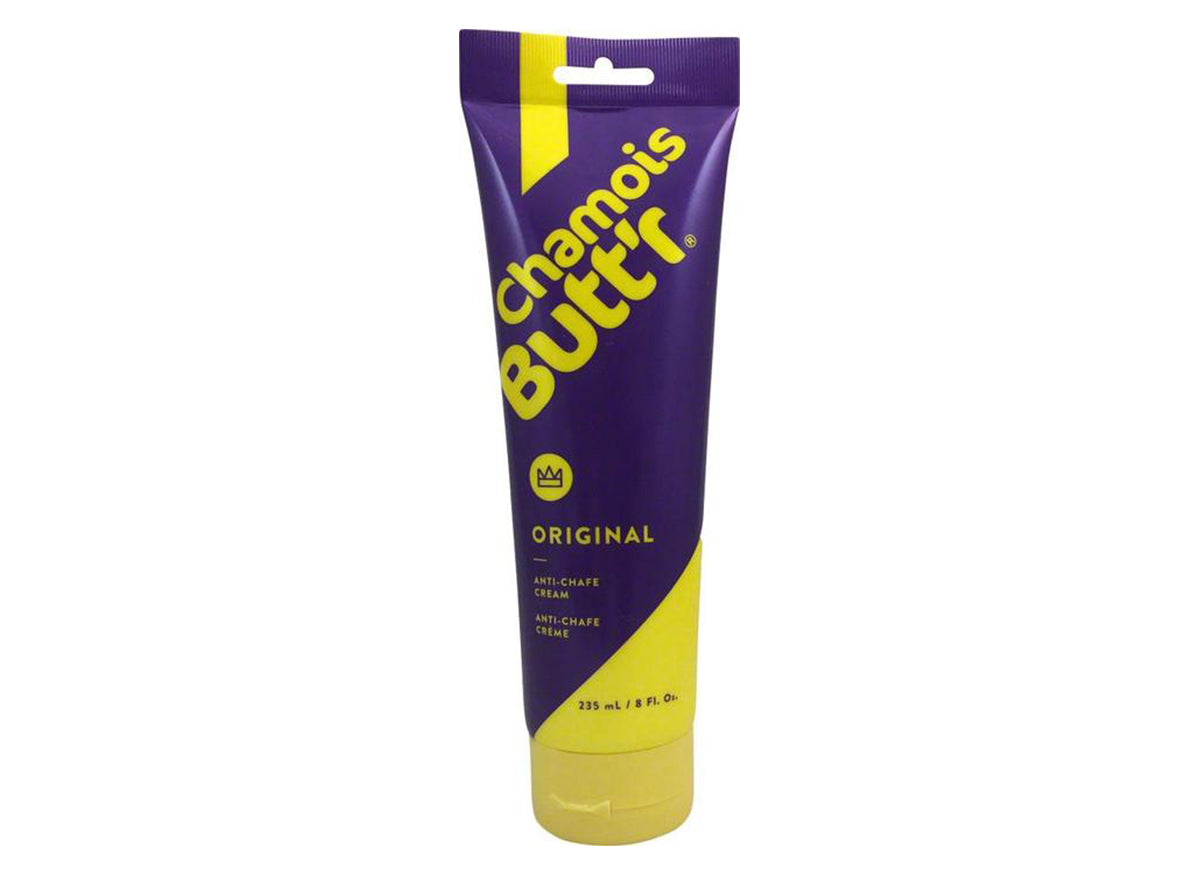 Chamois Butt'r Original 8oz Tube - Purple-Yellow Purple - Yellow
