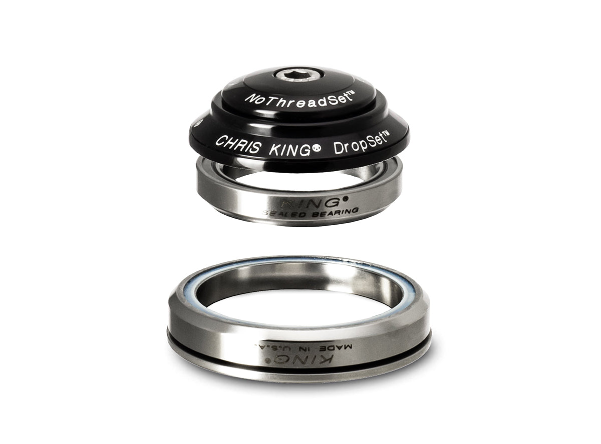 Chris King DropSet 2 Integrated Headset - Black Black 1.1/8" - 1.5" Tapered