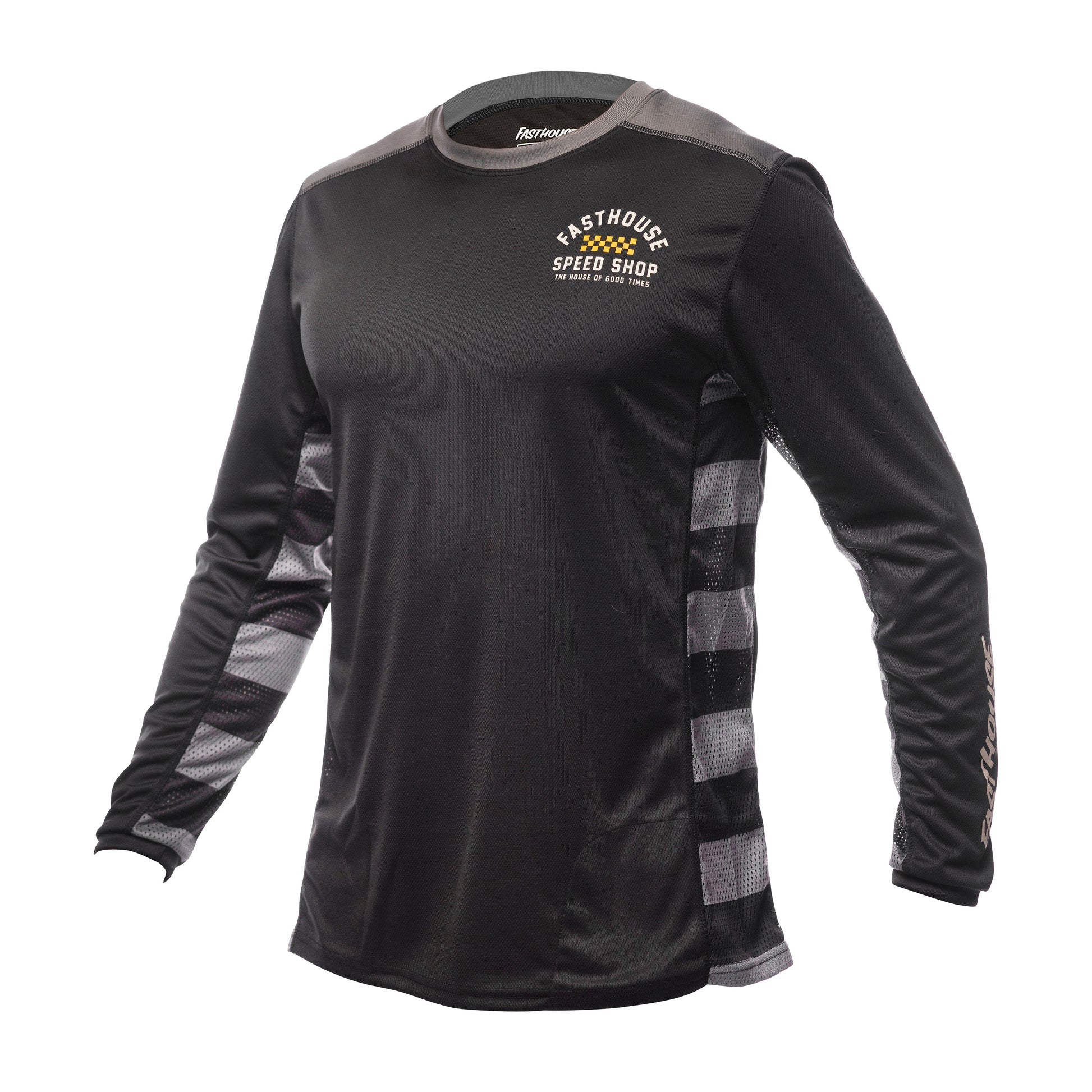 Fasthouse Classic Outland Long Sleeve MTB Jersey - Black - 2022 Black Small