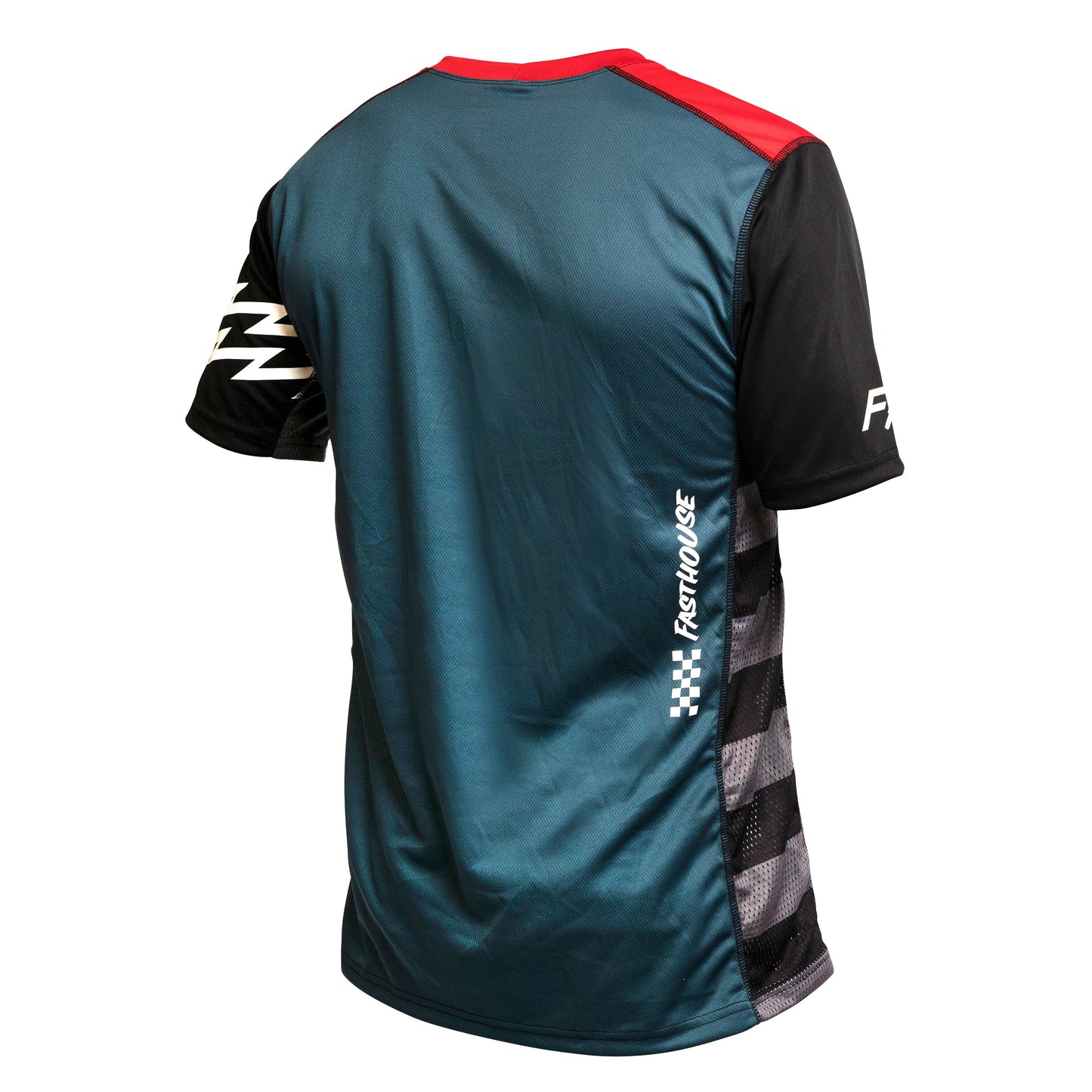 Fasthouse Classic Velocity Short Sleeve MTB Jersey - Silver-Indigo