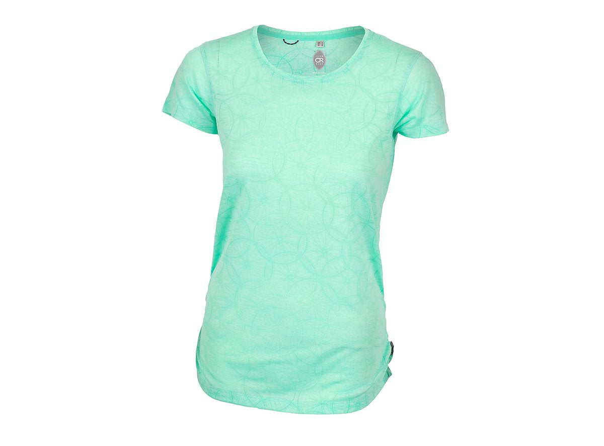 Club Ride Wheel Cute Short Sleeve MTB Jersey - Womens - Mint Mint Small
